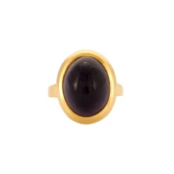Bague Cabochon Améthyste Or Jaune
