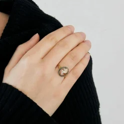 Bague camé or jaune