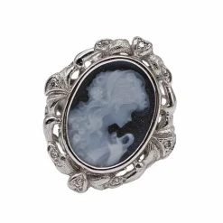 Bague CAMAFEO en or blanc et diamants