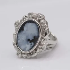 Bague CAMAFEO en or blanc et diamants
