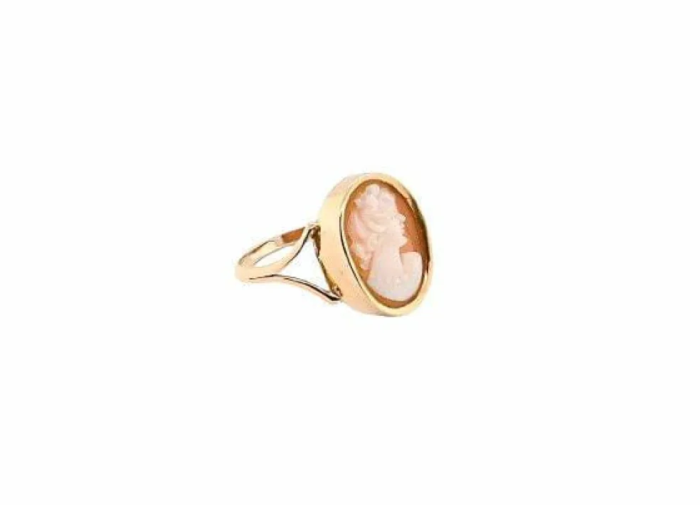Bague camée antique en or