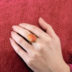 Bague Camée Corail