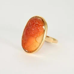Bague Camée Corail