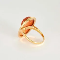 Bague Camée Corail