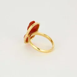 Bague Camée Corail