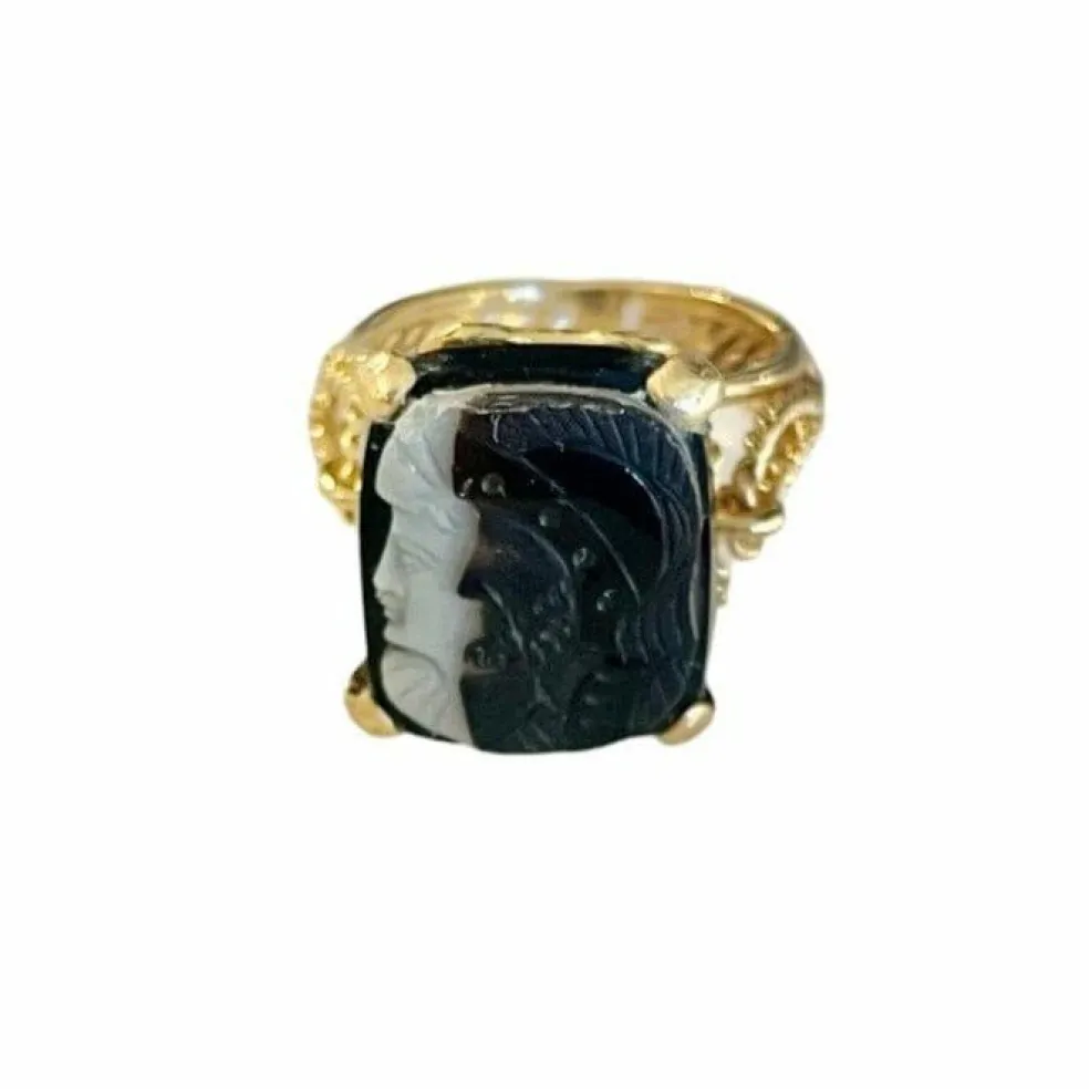 Bague Camée Deux Profils