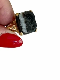 Bague Camée Deux Profils