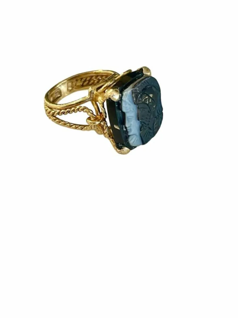 Bague Camée Deux Profils