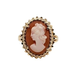 Bague camée or rose