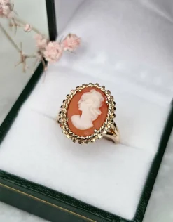 Bague camée or rose