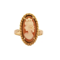 BAGUE CAMEE SUR COQUILLAGE