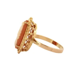 BAGUE CAMEE SUR COQUILLAGE