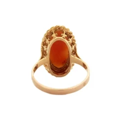 BAGUE CAMEE SUR COQUILLAGE