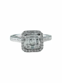 Bague Carré de Diamants