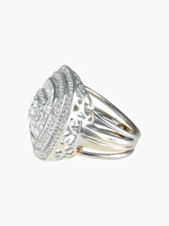 Bague Carrée Diamants