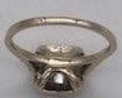 Bague Carrée Or Gris & Diamants