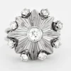 Bague Carrousel - platine, or gris et diamants