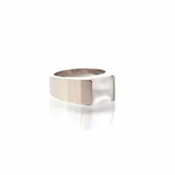 Bague Cartier Tank pierre de lune or blanc