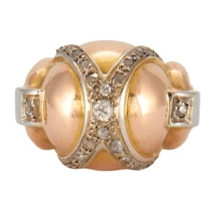 Bague "Casque" Diamants