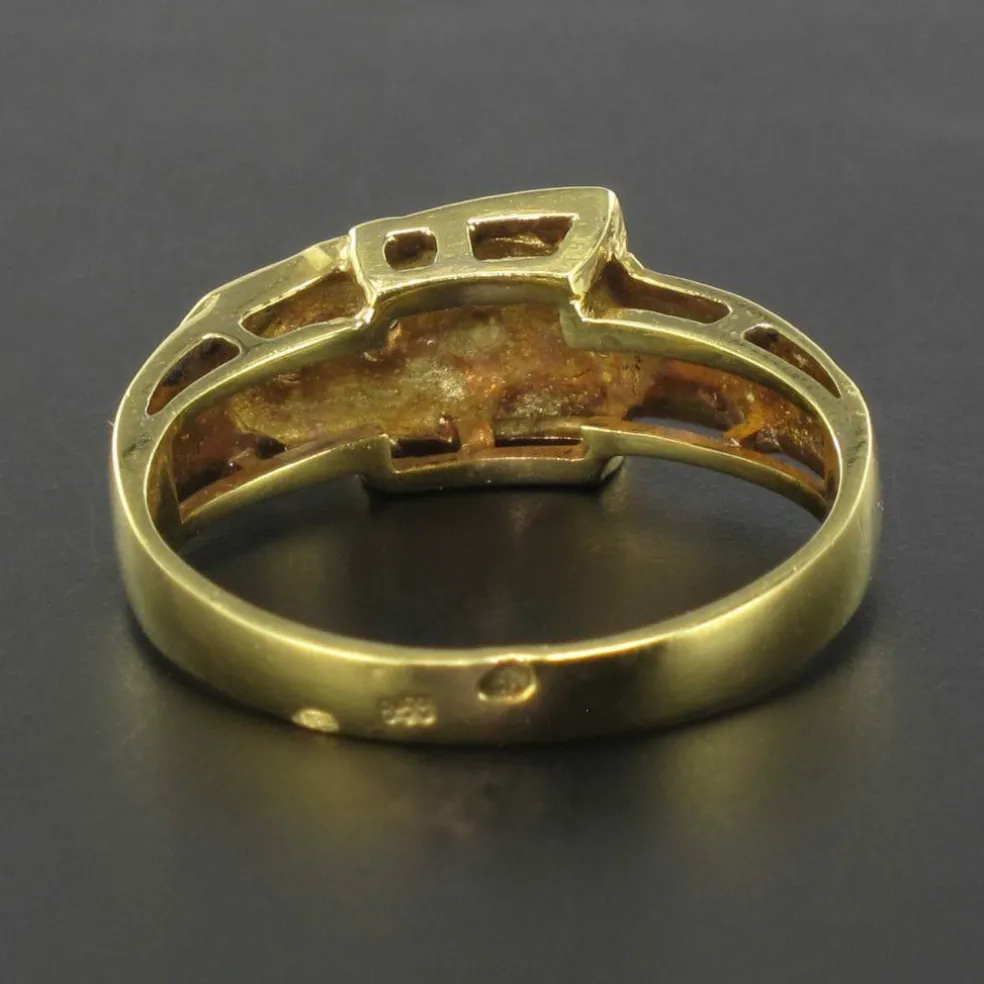 Bague ceinture émail
