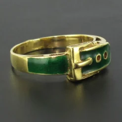 Bague ceinture émail