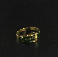Bague ceinture émail