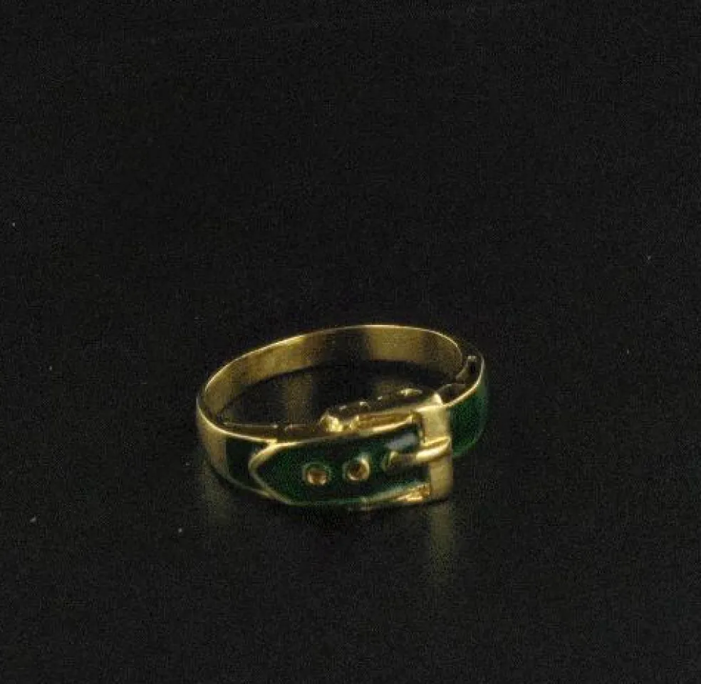 Bague ceinture émail