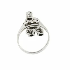 Bague cerise avec diamants