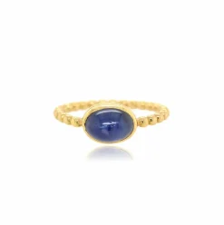 Bague Ceylan* Upcyclé Or 718 carats & Saphir Cabochon