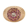 Bague Champignon Diamant Rubis