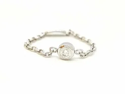 Bague Chaînette Or blanc Diamant