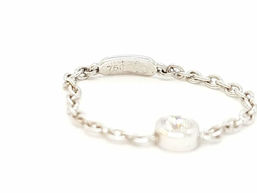 Bague Chaînette Or blanc Diamant