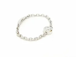 Bague Chaînette Or blanc Diamant