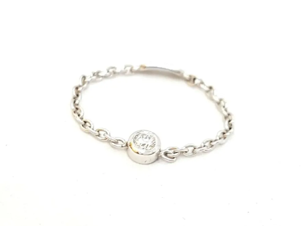 Bague Chaînette Or blanc Diamant