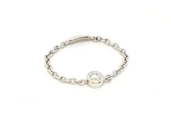 Bague Chaînette Or blanc Diamant