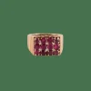 Bague Chevalière 12 Rubis
