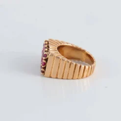 Bague Chevalière 12 Rubis