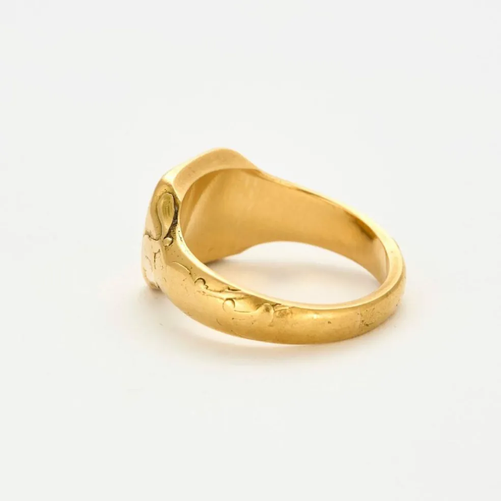 Bague Chevalière ancienne or jaune