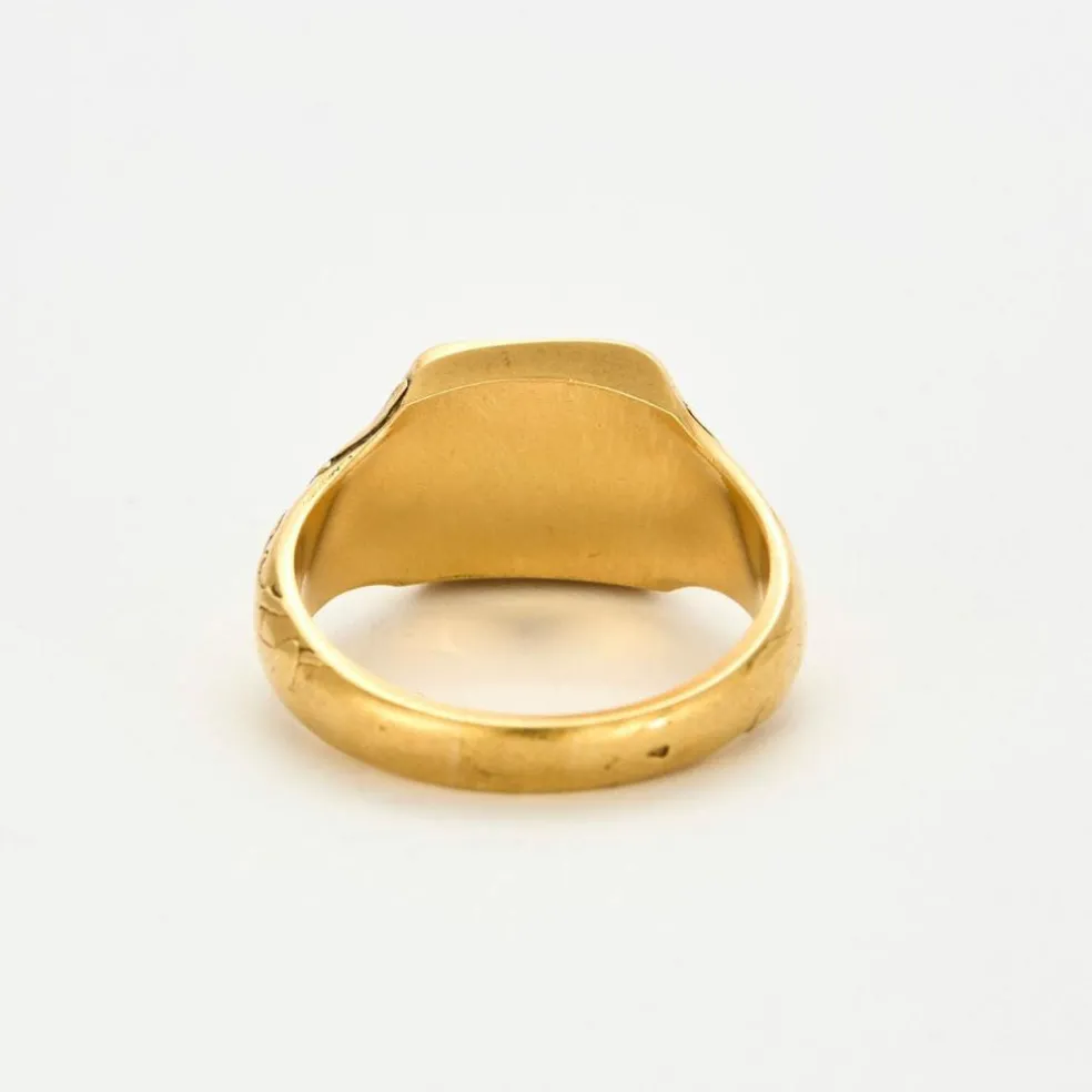 Bague Chevalière ancienne or jaune