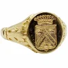 Bague chevalière antique or jaune
