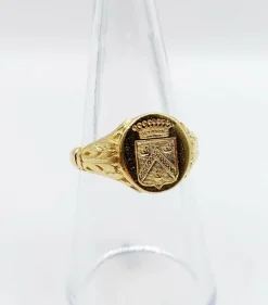 Bague chevalière antique or jaune
