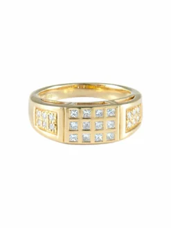 Bague Chevalière Diamants