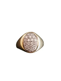 Bague Chevalière Diamants