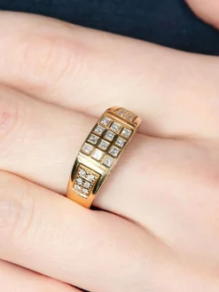 Bague Chevalière Diamants
