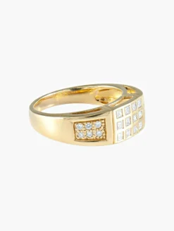 Bague Chevalière Diamants