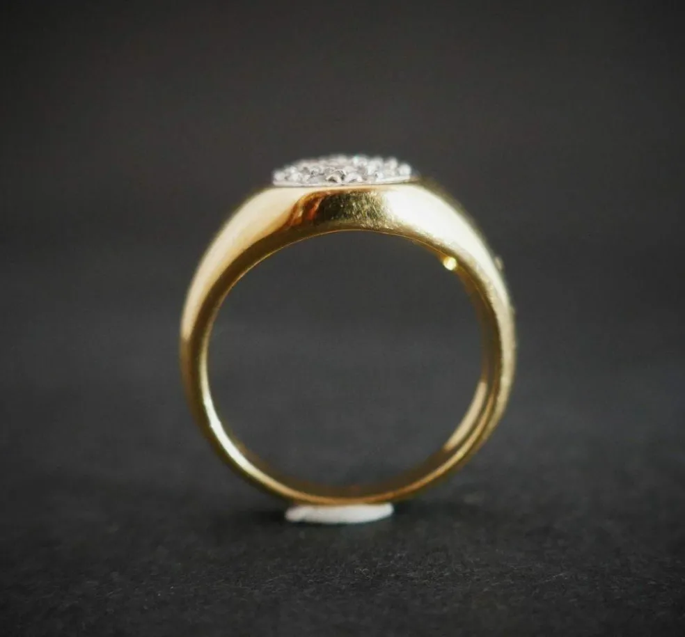Bague Chevalière Diamants