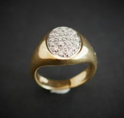 Bague Chevalière Diamants