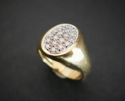 Bague Chevalière Diamants