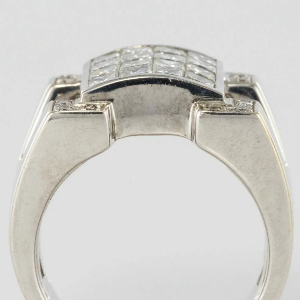 Bague chevalière Diamants