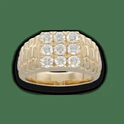Bague Chevalière diamants 1,00 Ct